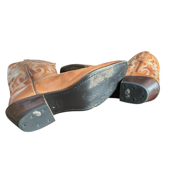 Women's Nocona Caramel Brown Western Cowgirl Posh Cowboy Boots NL1604 Size 7.5 B - Picture 6 of 9